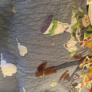 Pottery Barn Kids Blue and Green Toy Story Quilt